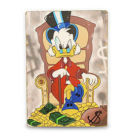 Дерев'яний Постер Скрудж Макдак