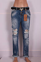 Женские джинсы бойфренды "Red Sold" Большого размера 29-34