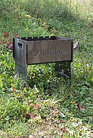 Мангал розбірний ЛУЧШИЙ ПАПА з індивідуальним надписом - на подарунок