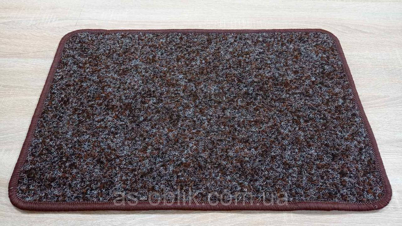 Коврик Флин коричневый на резиновой основе 70х50 см - фото 1 - id-p1619932460