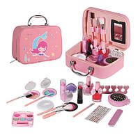 Детский набор косметики в розовой сумке чемодане 2005I, розовый