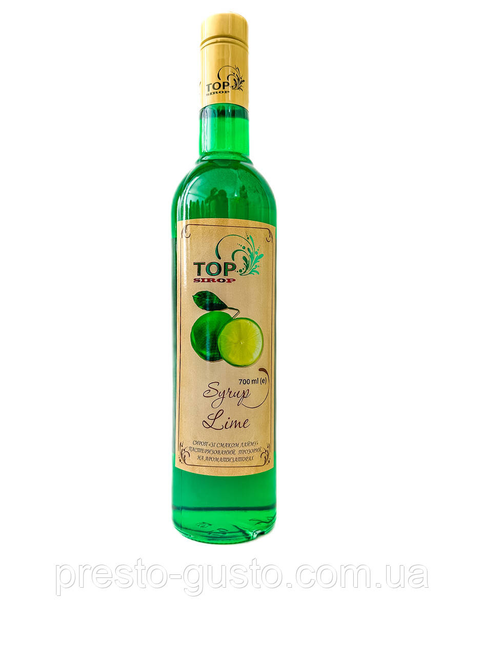 Сироп "Лайм" 0,9л ТМ "TOP Sirop"