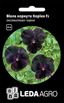 Віола Коріна F1, оксамитово-чорна, 10 шт (Leda Agro)