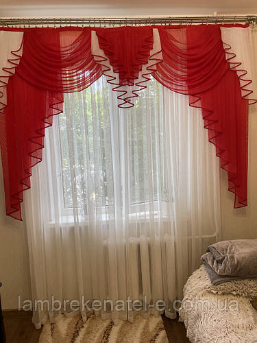 Купить Ламбрекен 2 метра без тюли в зал, цена 500 ₴ — Prom.ua (ID ...