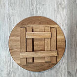 Дерев’яний дубовий столик менажниця, фото 2