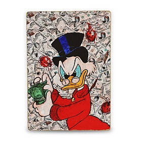 Дерев'яний Постер Дядя Скрудж