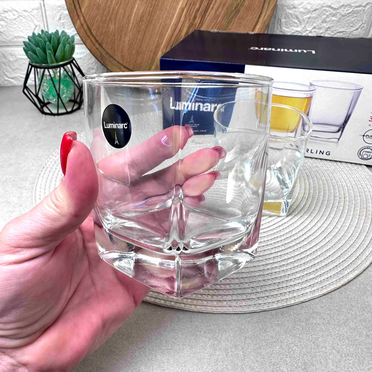 Набір низьких склянок з квадратним дном Luminarc Sterling 300 мл 6 шт (N0755)