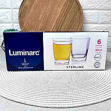 Набір низьких склянок з квадратним дном Luminarc Sterling 300 мл 6 шт (N0755), фото 3