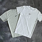 Чоловіча футболка Nike 2 шт. чорна та біла бавовняна літня Теніска Найк спортивна на літо, фото 4