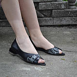 Відкриті балетки з фігурним вирізом, фото 3