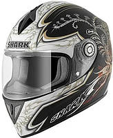 Мотошолом Shark RSI Eden чорний/сірий, XL