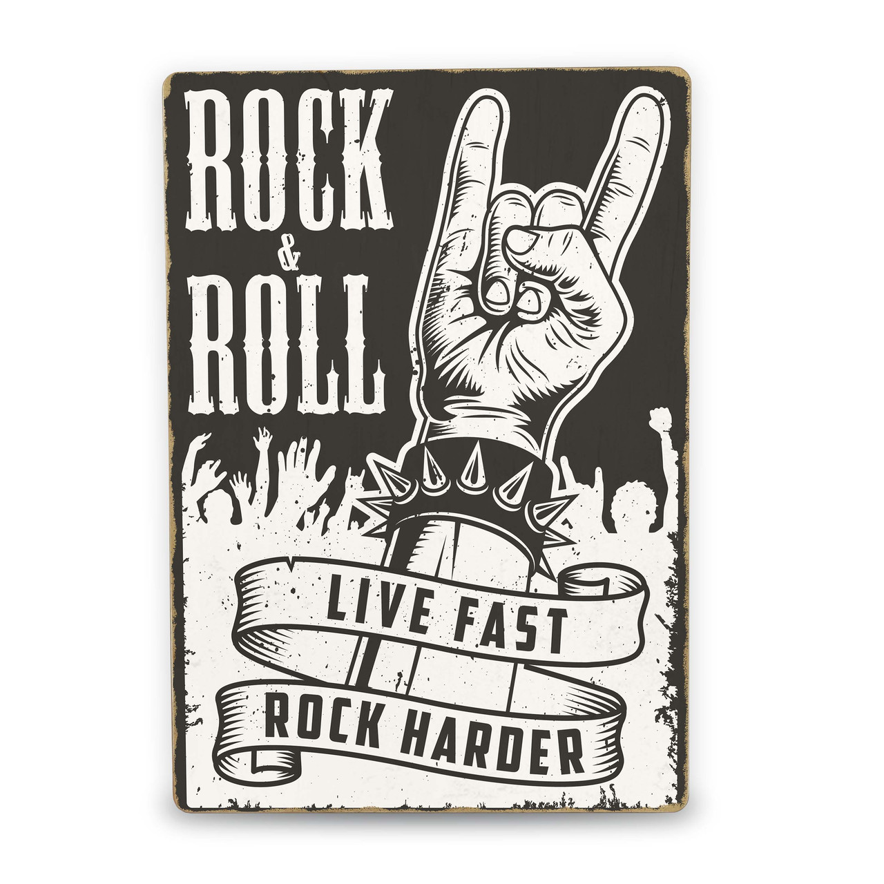 Дерев'яний Постер Rock And Roll