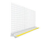 Профіль віконний примикаючий з армувальною сіткою 2,5м (білий колір)