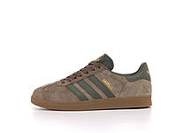 Стильные кроссовки Adidas Gazelle Brown / Адидас газели коричневые