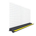 Віконний примикаючий профіль ПВХ з армувальною.сіткою 2,5м (колір графіт)  упаковка 25 шт.