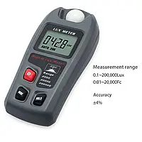 Прибор, люксметр - Lux Meter Mini (1-200000 люкс). Измеритель освещенности для аквариума.