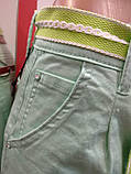 Жіночі котонові шорти з поясом М'ята 29, фото 3