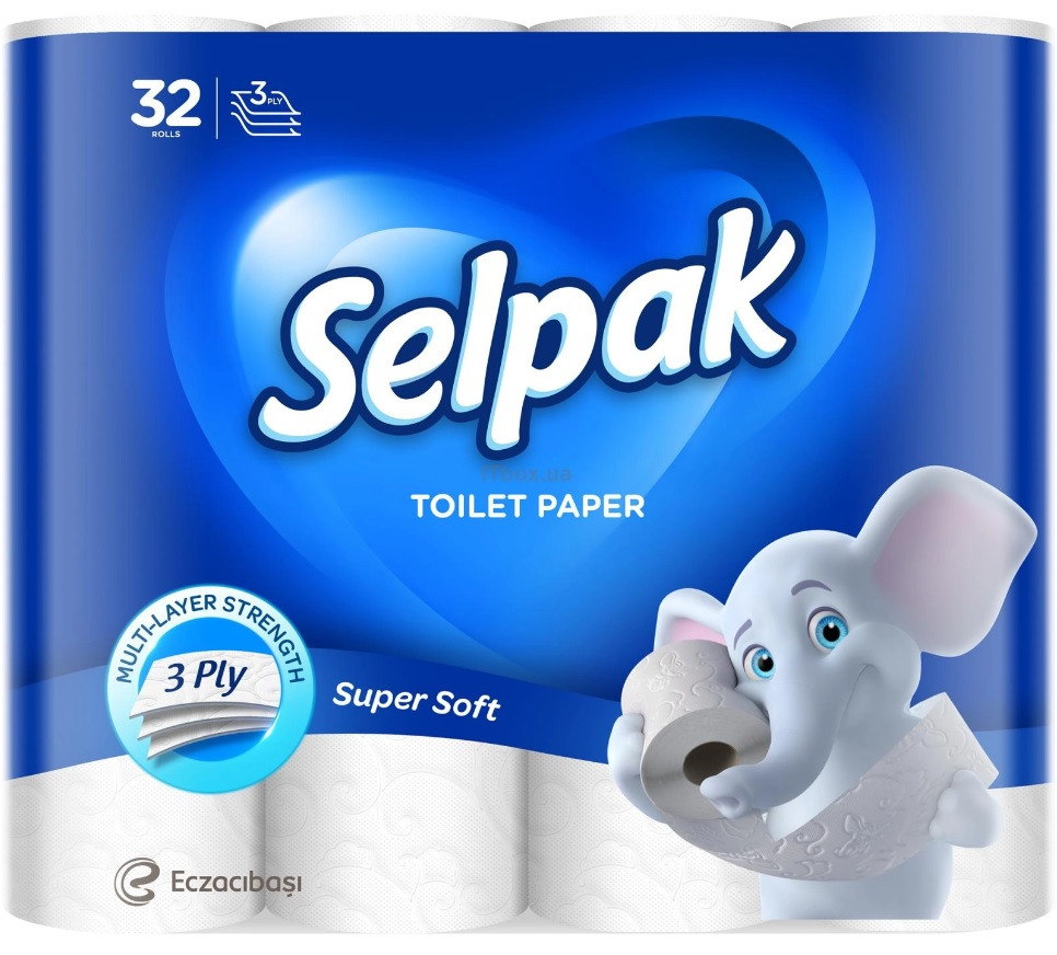 Туалетний папір Selpak тришаровий 32 рулони