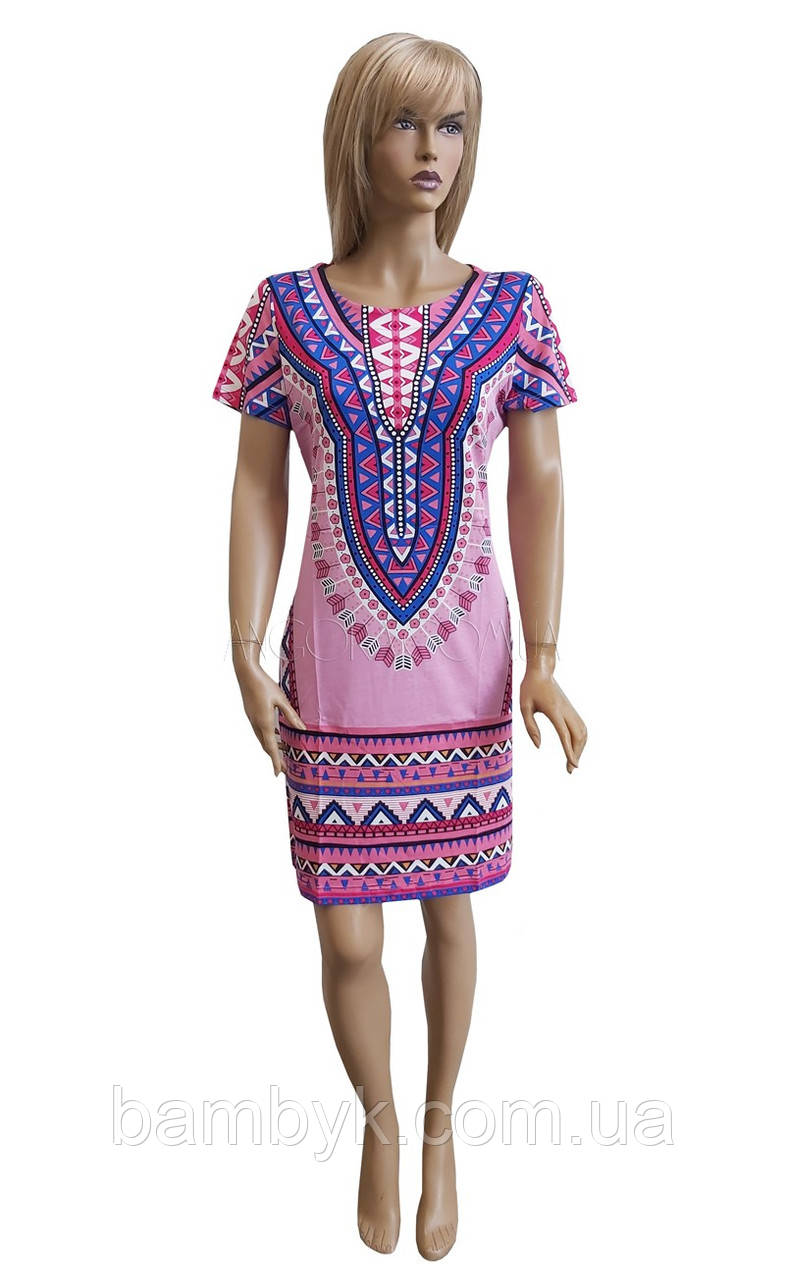 Туніка Літня Легка Бавовняна Сукня Домашнє З Орнаментом Birlik 2531