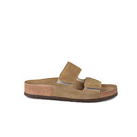 Шльопанці жіночі 36 розмір з натуральної замші Woman's heel коричневий