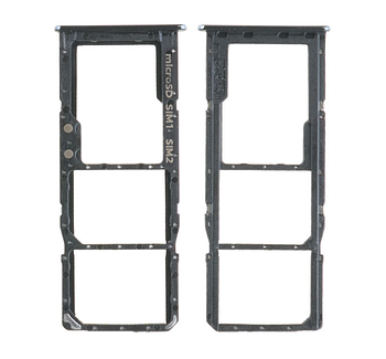 Тримач SIM карти для Samsung Galaxy A51 A515F/DS A71 Dual Sim Лоток для SIM-карти Чорний (KG-9030)