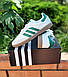 Чоловічі Кросівки Adidas Samba OG White Green 41-42-43-44-45, фото 4