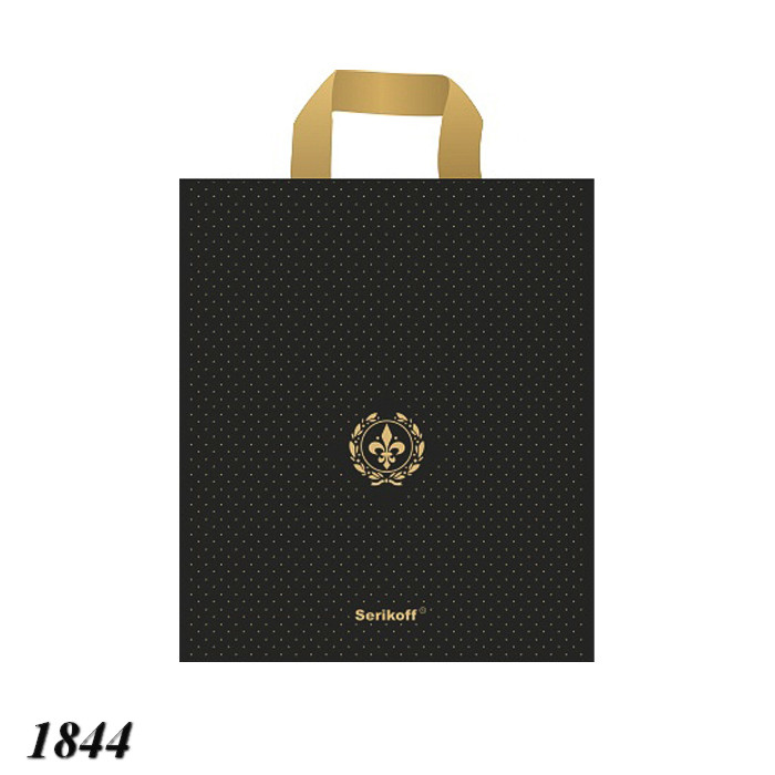 Пакет Serikoff Лілія Преміум Чорний 30x34 см (50шт), фото 1