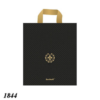 Пакет Serikoff Лілія Преміум Чорний 30x34 см (50шт)