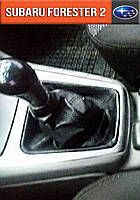 Чехол Кпп Субару Форестер 2 2002-2008. Чехол на ручку кпп Subaru Forester кожух кулисы