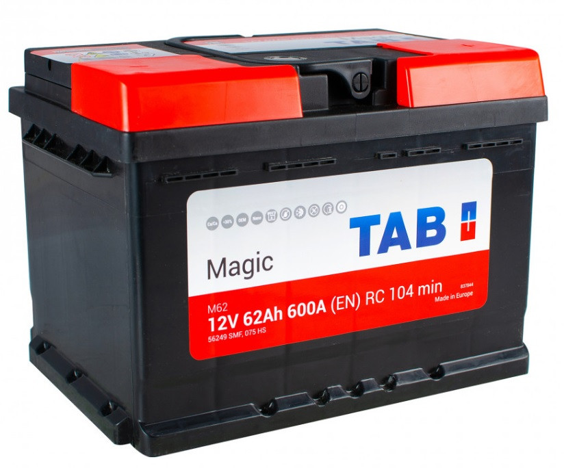 Акумулятор TAB Magic 6СТ-62Ah 600 R+, фото 1