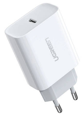 Зарядний пристрій Ugreen CD127 USB Type-C Wall Charger PD QC4.0 30W 3A White, фото 1