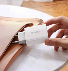 Зарядний пристрій Ugreen CD127 USB Type-C Wall Charger PD QC4.0 30W 3A White, фото 4
