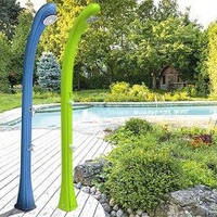 Дачный отдельностоящий душ с солнечным подогревом, зеленого цвета, стойка резервуар для воды на 28 л, 216 см