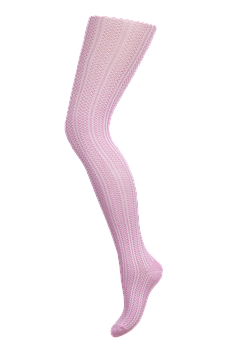 Колготки дитячі ажурні бавовна Африка, 22 розмір, 140-146 см, 8-10 років, рожева коса 08301