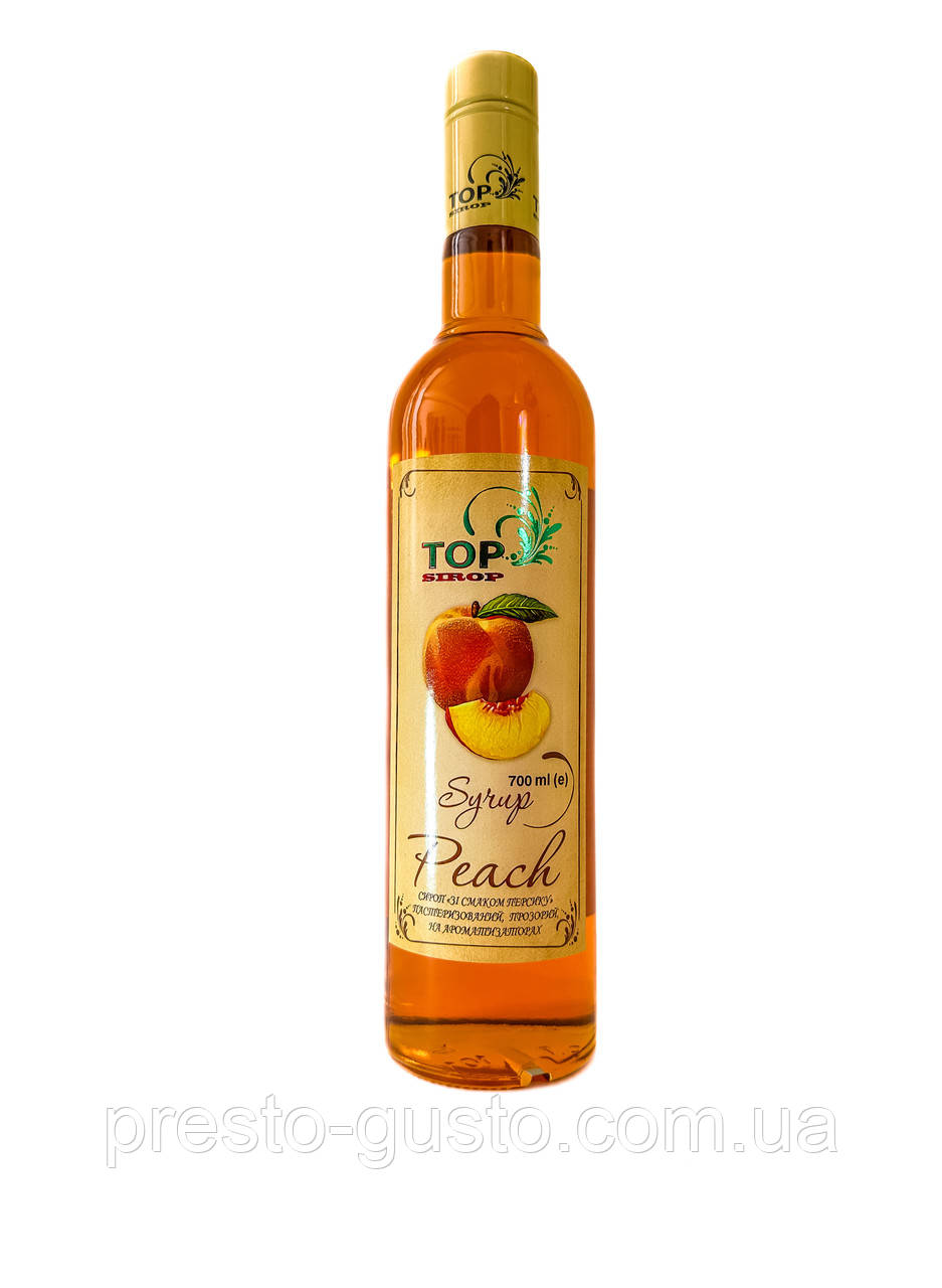 Сироп "Персиковий" 0,9 л ТМ "TOP Sirop"
