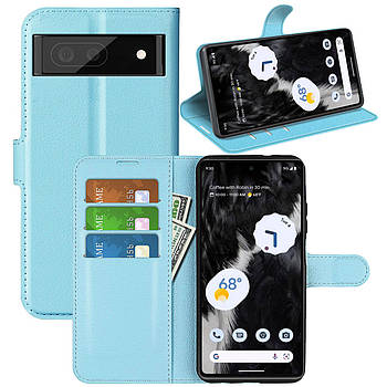 Чохол-книжка Litchie Wallet для Google Pixel 7 Light Blue