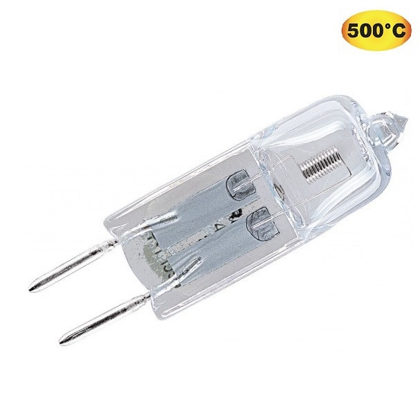 Лампочка G6.35 (до +500°C 35W 12V) термостійка галогенова для піца-печі і пароконвектомата
