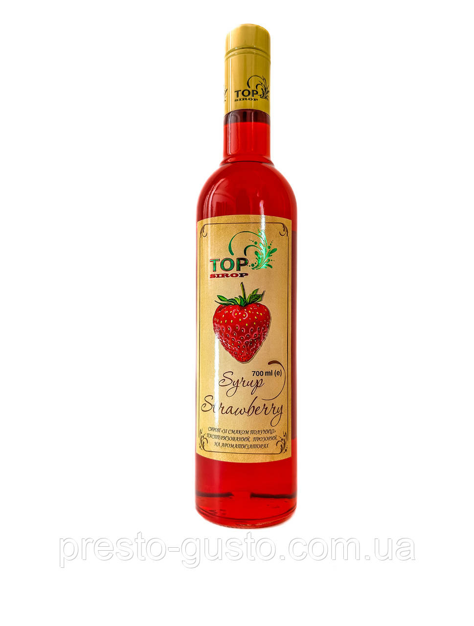 Сироп "Полуничний" 0,9 л ТМ "TOP Sirop"