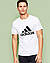 Чоловіча футболка Adidas спортивна модна котонова, біла, чорна, розмір S, M, L, XL, XXL,, фото 5