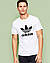 Чоловіча футболка Adidas спортивна модна котонова, біла, чорна, розмір S, M, L, XL, XXL,, фото 9