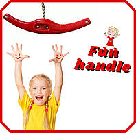 Детские качели-тарзанка на веревках Infinito "Fun handle" Красный