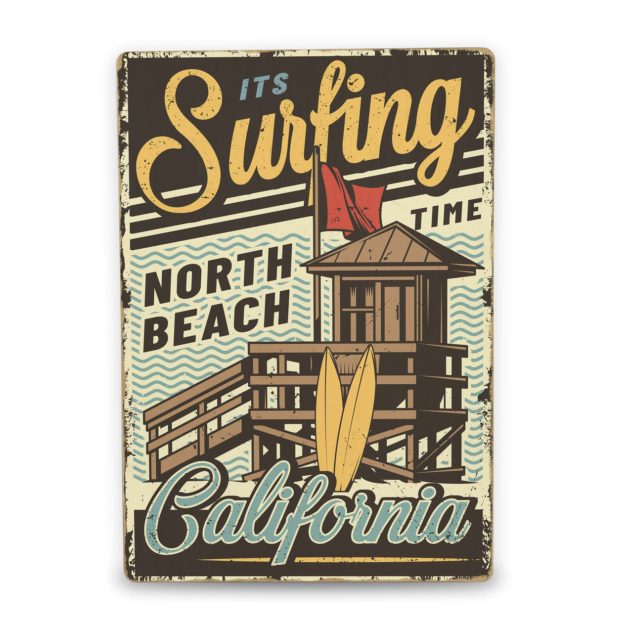 Дерев'яний Постер Серфінг, фото 1