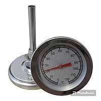 Термометр для коптильні, до 120 градусів, металевий