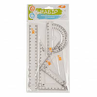 Набір лінійок  4 предм, лінійка 20 см YES 370262