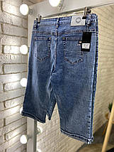 Трендові джинсові бриджі жіночі, тканина "Джинс" 52, 54, 56, 58, 60, 62 розмір 52, фото 3