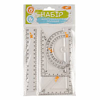 Набір лінійок  (4 предм.), лінійка 15 см YES 370263