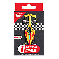 Крейда кольорова YES Race legend 3 шт, JUMBO
