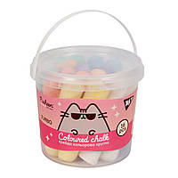 Крейда YES кольорова, 16 шт. JUMBO у відрі Pusheen