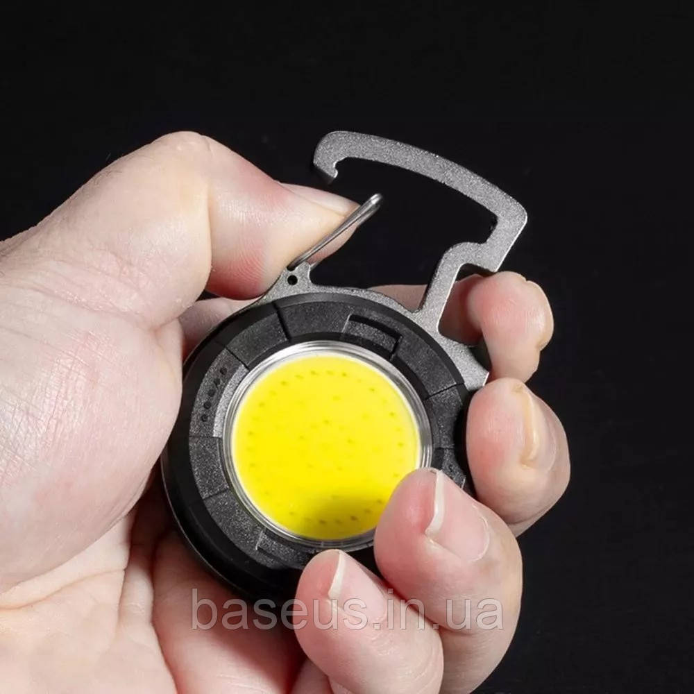 Аккумуляторный LED фонарик YT-877 з Type-C (4 режима, карабін, магніт)