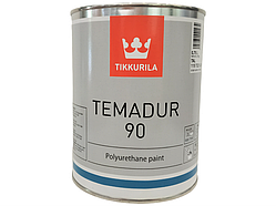 Tikkurila Temadur 90 - двокомпонентна поліуретанова глянсова фарба для металу (База TAL), 0,75 л